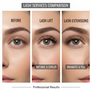 "Lash lift versus lash extensions comparison Penrith - Expert advice at Bonita Beauty Bar